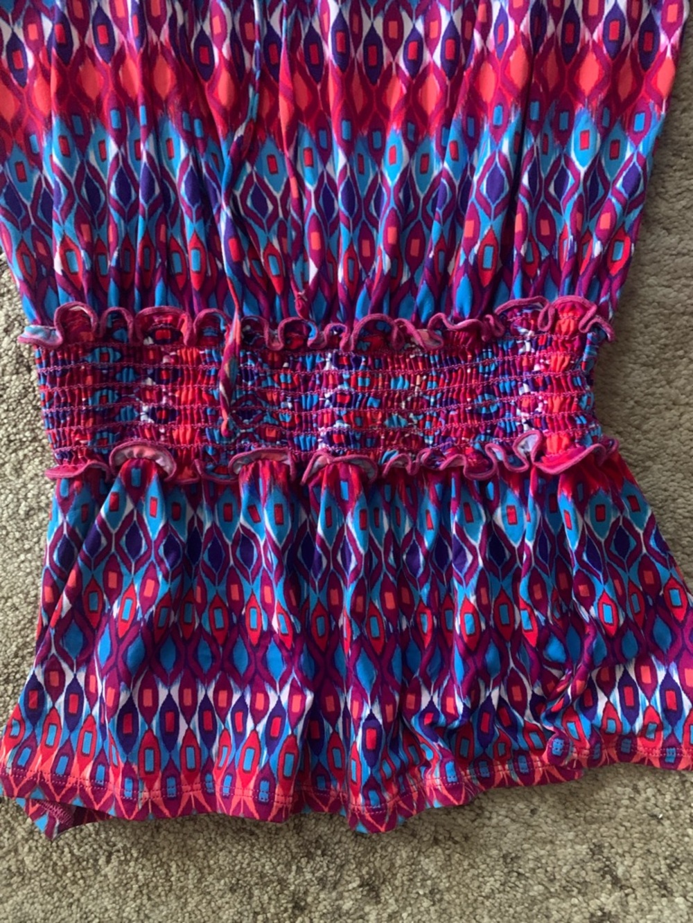 La Blanca Colorful Geometric coverup large and Bottoms size 10 set - Picture 2 of 3
